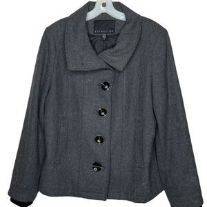 Attention Wool Blend Jacket Gray